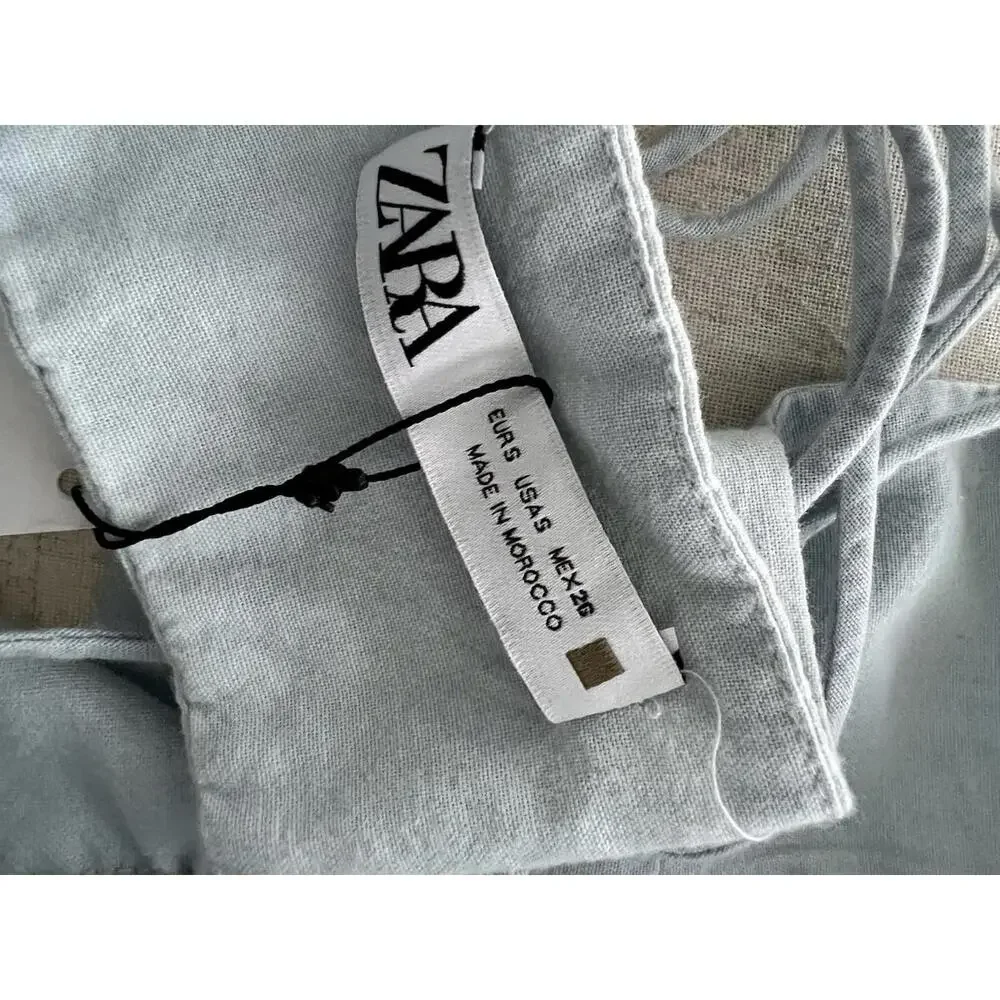 Zara Knot Crop Top Size Small - Picture 4 of 4